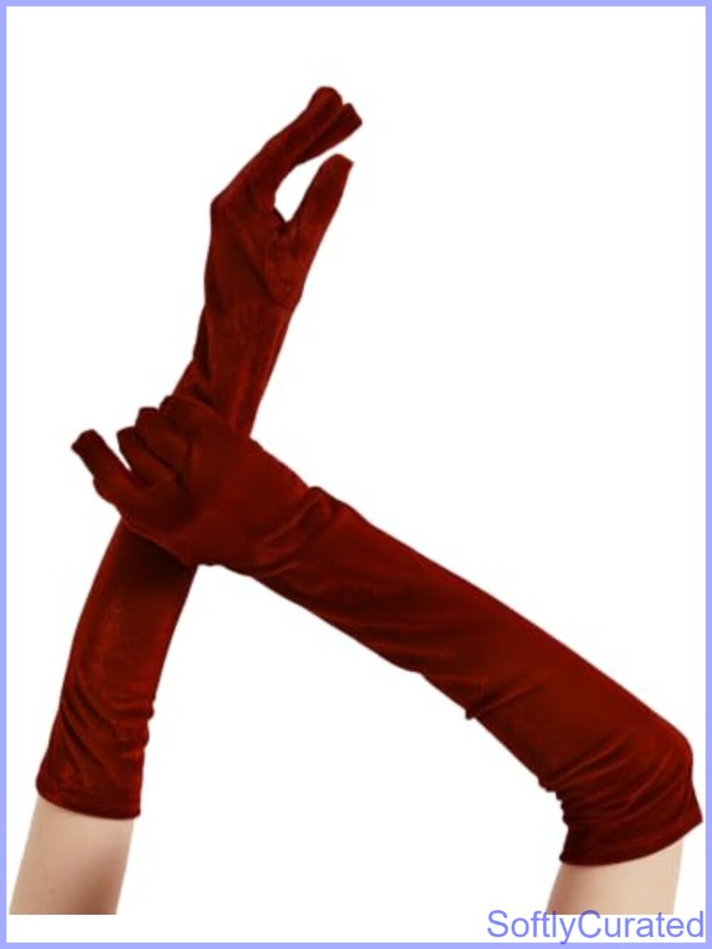 Velvet Opera Gloves Elbow Length Evening Costume Accessories